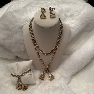 Vintage Gold Jewelry Set